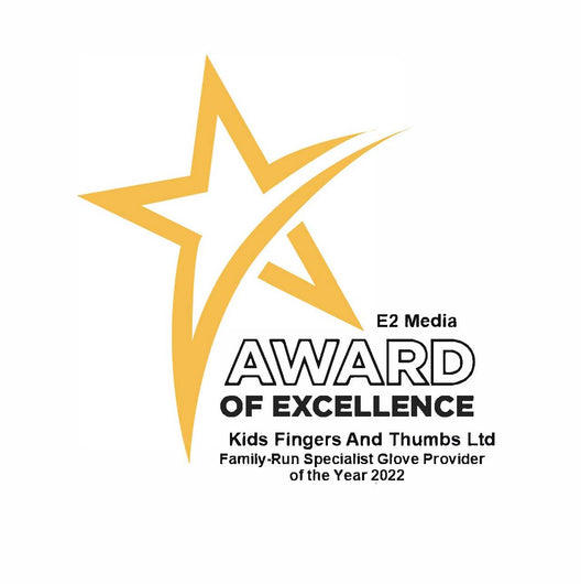 Award of Excellence to Fingers and Thumbs a Family Run Specialist Glove Provider of the Year 2022